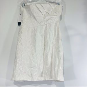 Cynthia Steffe White Lace Strapless Mini Dress NWT